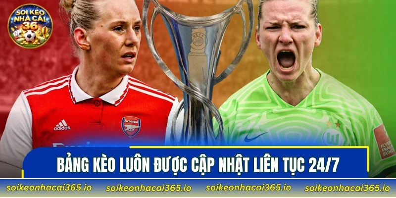 Bảng kèo tại Bongdainfo luôn được cập nhật liên tục 24/7
