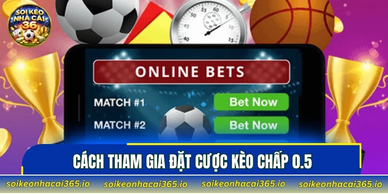 Cách tham gia đặt cược kèo chấp 0.5 đơn giản nhất