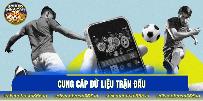 Cung cấp dữ liệu trận đấu giúp người xem nắm bắt tình hình