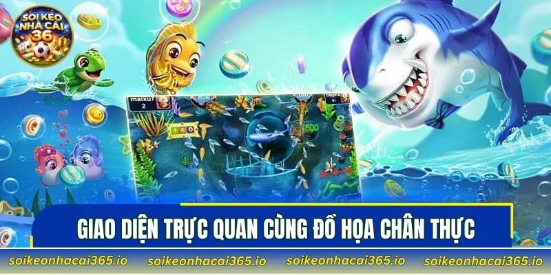 Giao diện trực quan cùng đồ họa chân thực